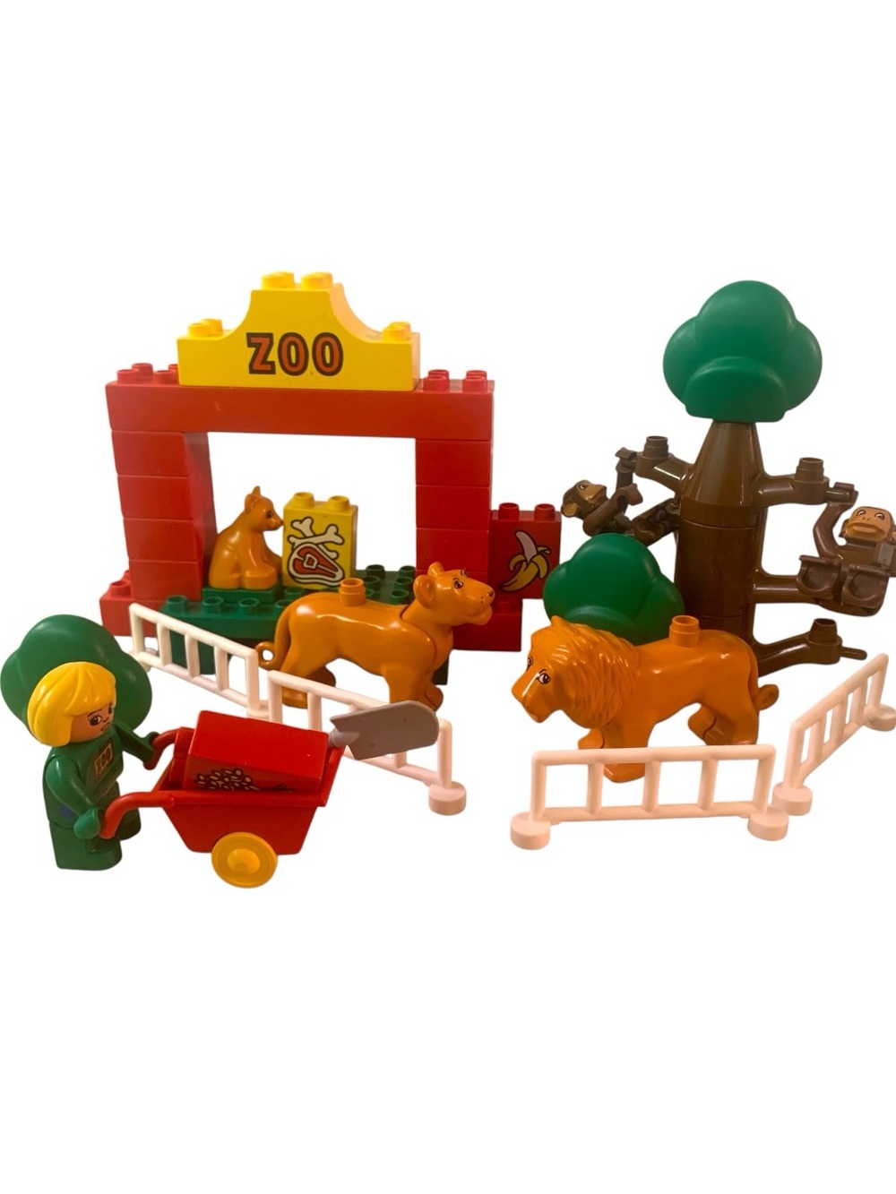VTG 1990 DUPLO LEGO SET 2668-1 -Zoo Animal Antics Building Blocks Collectible